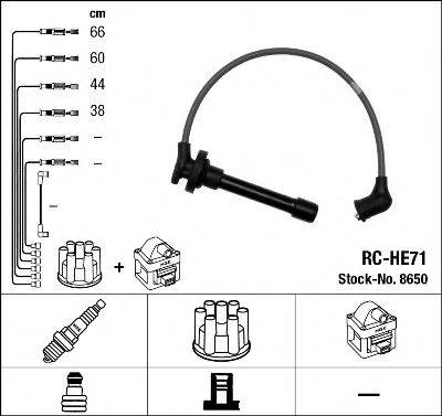 NGK 8650 Комплект дротів запалювання