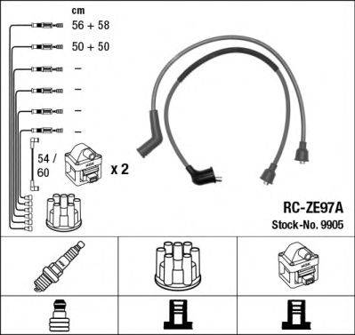 NGK 9905 Комплект дротів запалювання