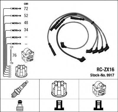 NGK 9917 Комплект дротів запалювання