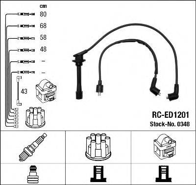 NGK 0348 Комплект дротів запалювання