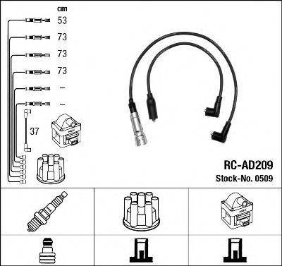 NGK 0509 Комплект дротів запалювання