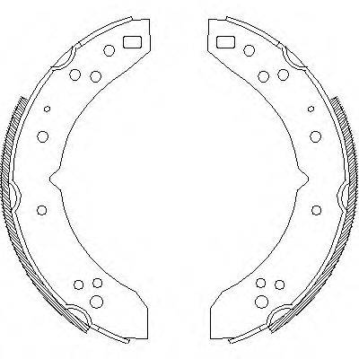 ROADHOUSE 403000 Комплект гальмівних колодок