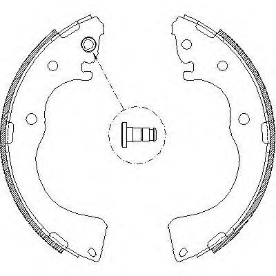 ROADHOUSE 417100 Комплект гальмівних колодок