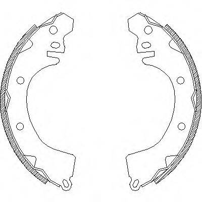ROADHOUSE 437000 Комплект гальмівних колодок