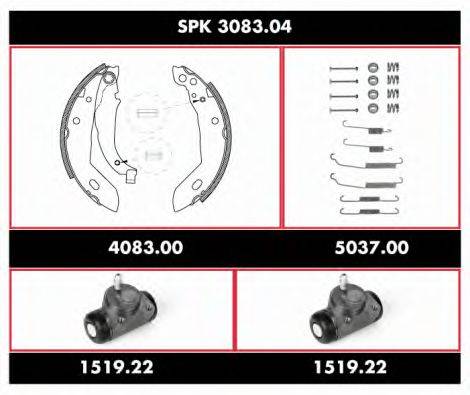 ROADHOUSE SPK308304 Комплект гальм, барабанний гальмівний механізм