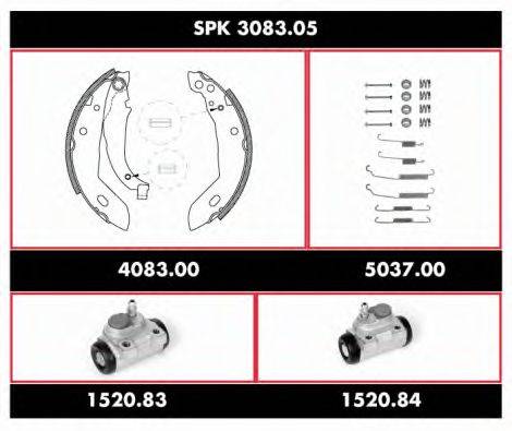 ROADHOUSE SPK308305 Комплект гальм, барабанний гальмівний механізм