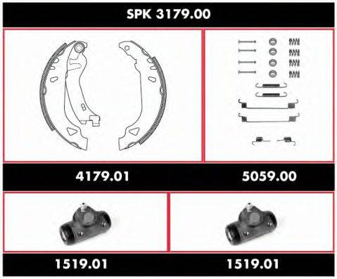 ROADHOUSE SPK317900 Комплект гальм, барабанний гальмівний механізм