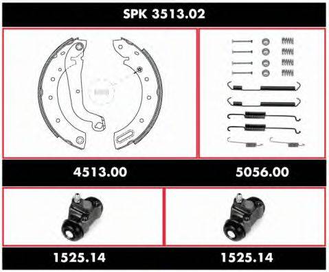 ROADHOUSE SPK351302 Комплект гальм, барабанний гальмівний механізм