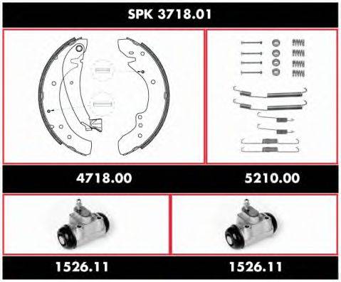 ROADHOUSE SPK371801 Комплект гальм, барабанний гальмівний механізм