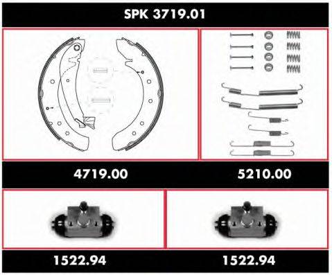 ROADHOUSE SPK371901 Комплект гальм, барабанний гальмівний механізм