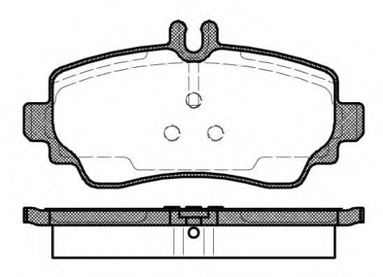 ROADHOUSE 265002 Комплект гальмівних колодок, дискове гальмо