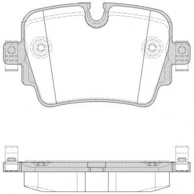 ROADHOUSE 2157200 Комплект гальмівних колодок, дискове гальмо