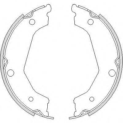REMSA 473200 Комплект гальмівних колодок, стоянкова гальмівна система