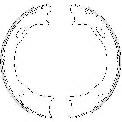 REMSA 474700 Комплект гальмівних колодок, стоянкова гальмівна система
