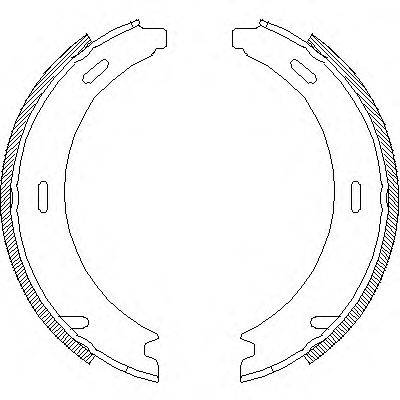 REMSA 409402 Комплект гальмівних колодок, стоянкова гальмівна система