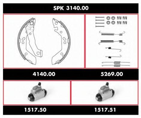 REMSA SPK314000 Комплект гальм, барабанний гальмівний механізм