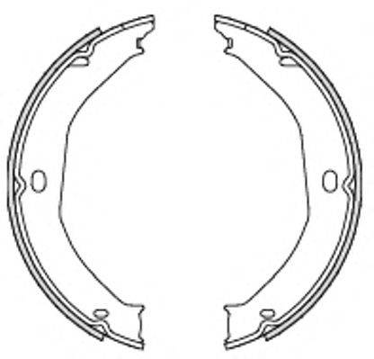 REMSA 469800 Комплект гальмівних колодок, стоянкова гальмівна система