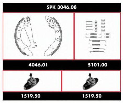 REMSA SPK304608 Комплект гальм, барабанний гальмівний механізм