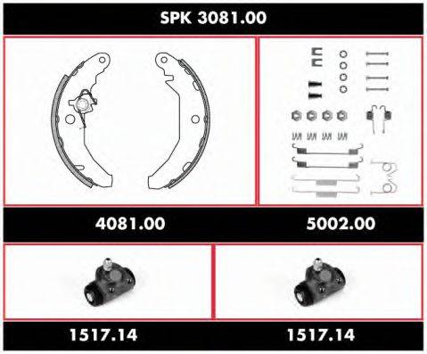 REMSA SPK308100 Комплект гальм, барабанний гальмівний механізм