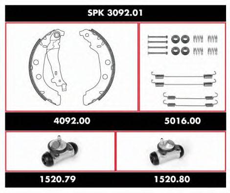 REMSA SPK309201 Комплект гальм, барабанний гальмівний механізм