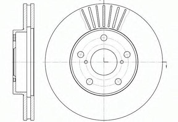 REMSA 664010 гальмівний диск