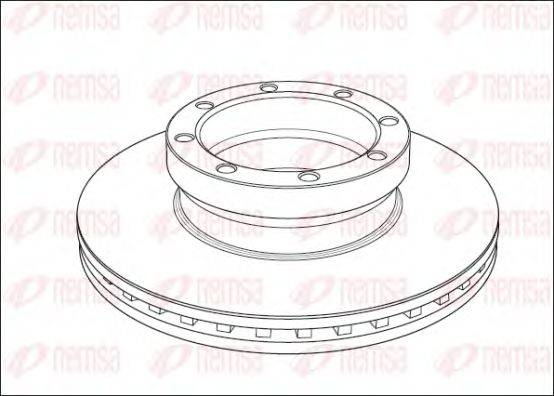 REMSA NCA100520 гальмівний диск