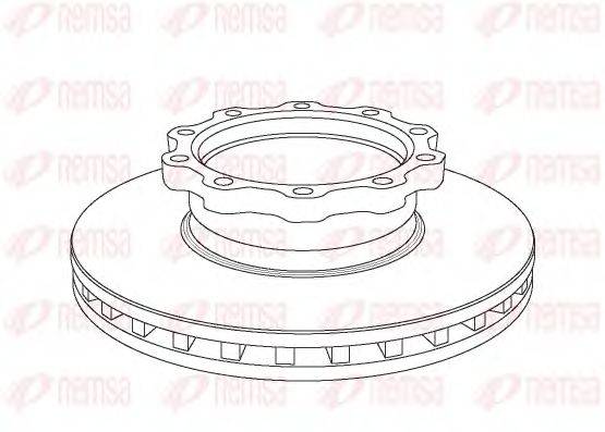 REMSA NCA103820 гальмівний диск