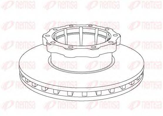 REMSA NCA104820 гальмівний диск