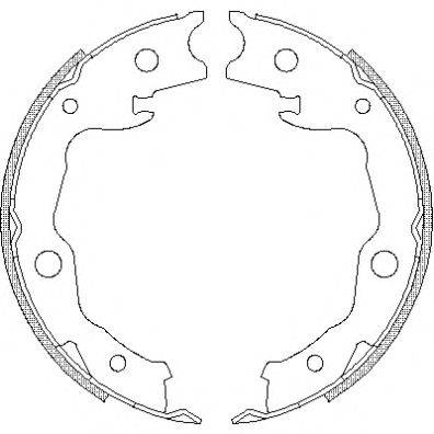 REMSA 467700 Комплект гальмівних колодок