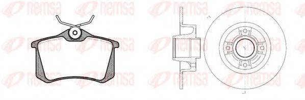 REMSA 826307 Комплект гальм, дисковий гальмівний механізм