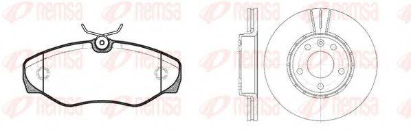 REMSA 883400 Комплект гальм, дисковий гальмівний механізм