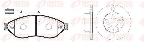 REMSA 8123700 Комплект гальм, дисковий гальмівний механізм