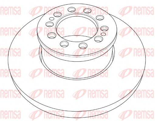 REMSA NCA120310 гальмівний диск