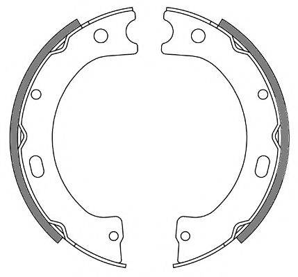 REMSA 424300 Комплект гальмівних колодок, стоянкова гальмівна система