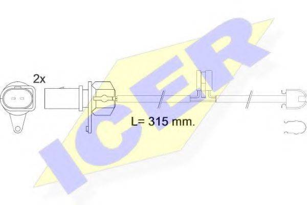 ICER 610569EC Сигналізатор, знос гальмівних колодок