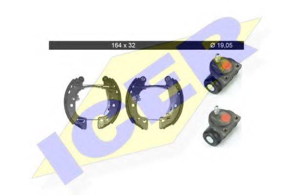 ICER 79KT0005C Комплект гальмівних колодок