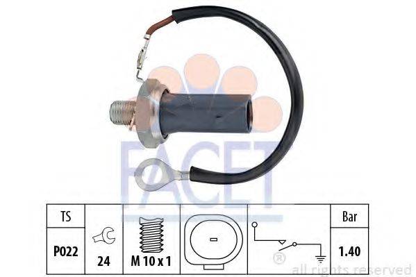 FACET 70159 Датчик тиску масла