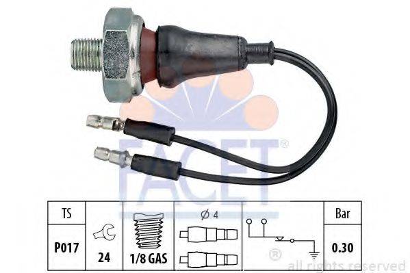 FACET 70061 Датчик тиску масла