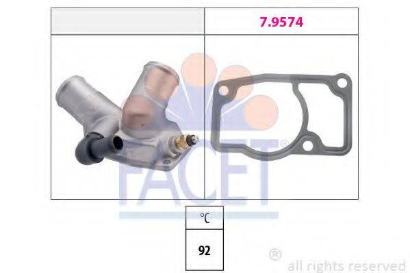 FACET 78348 Термостат, охолоджуюча рідина