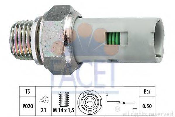 FACET 70151 Датчик тиску масла