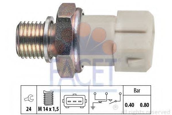 FACET 70070 Датчик тиску масла