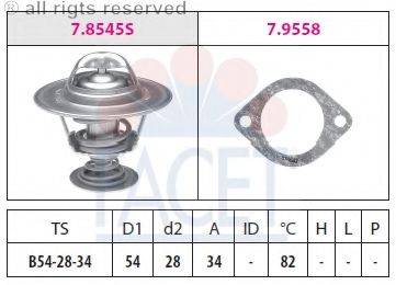 FACET 78545 Термостат, охолоджуюча рідина