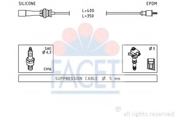 FACET 49729 Комплект дротів запалювання