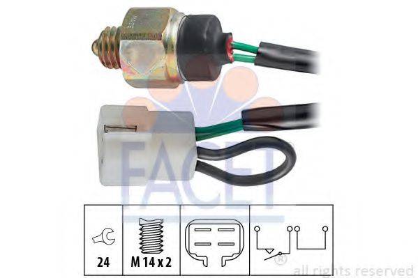 FACET 76198 Вимикач, фара заднього ходу