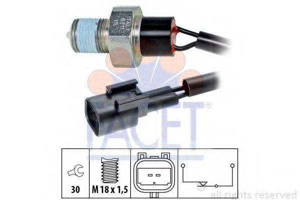 FACET 76311 Вимикач, фара заднього ходу