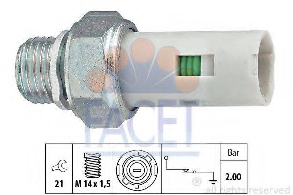 FACET 70084 Датчик тиску масла