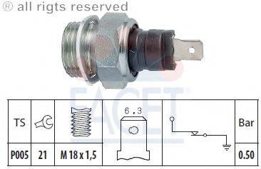 FACET 70080 Датчик тиску масла