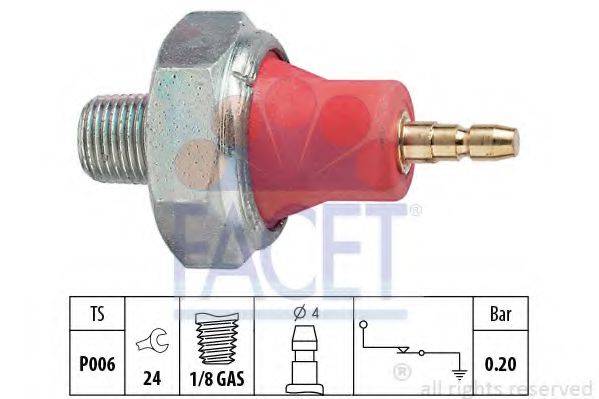 FACET 70059 Датчик тиску масла