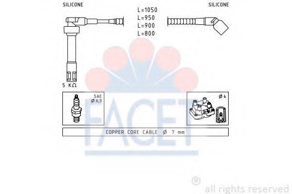 FACET 49921 Комплект дротів запалювання