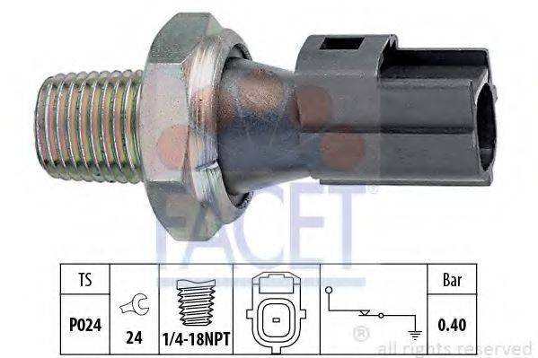 FACET 70145 Датчик тиску масла